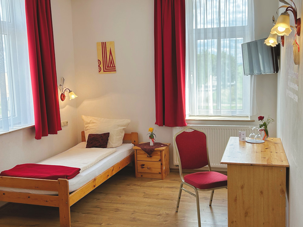 Einzelzimmer Einzelzimmer im Hotel in Erfurt.